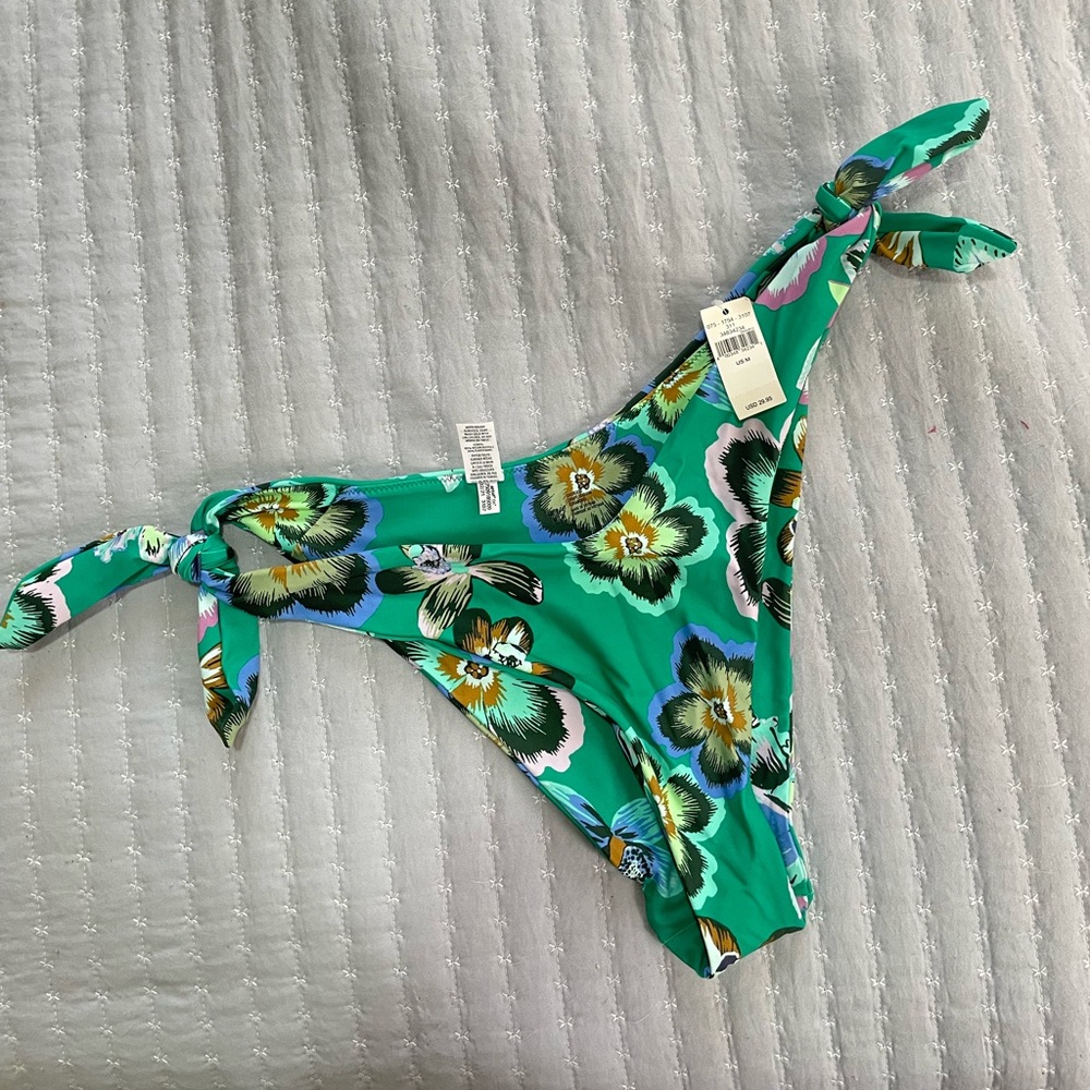 Aerie printed tie super high cut cheekiest bikini